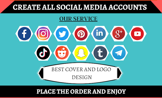 perfect all social media accounts create, setup, and optimize